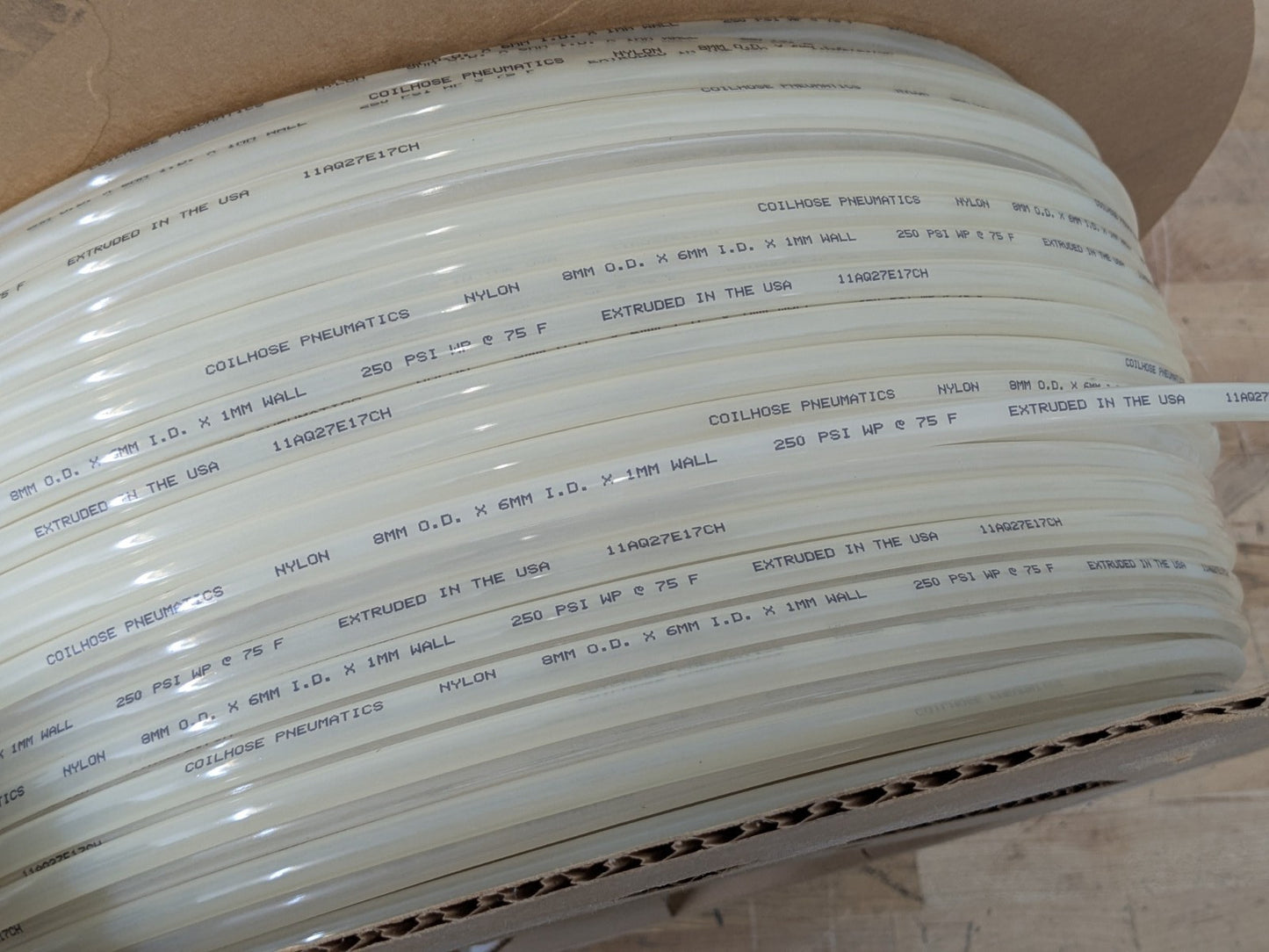 Coilhose Pneumatics 500 Ft. Spool Nylon Tubing 8mm O.D. 6mm I.D. NC0810-500N