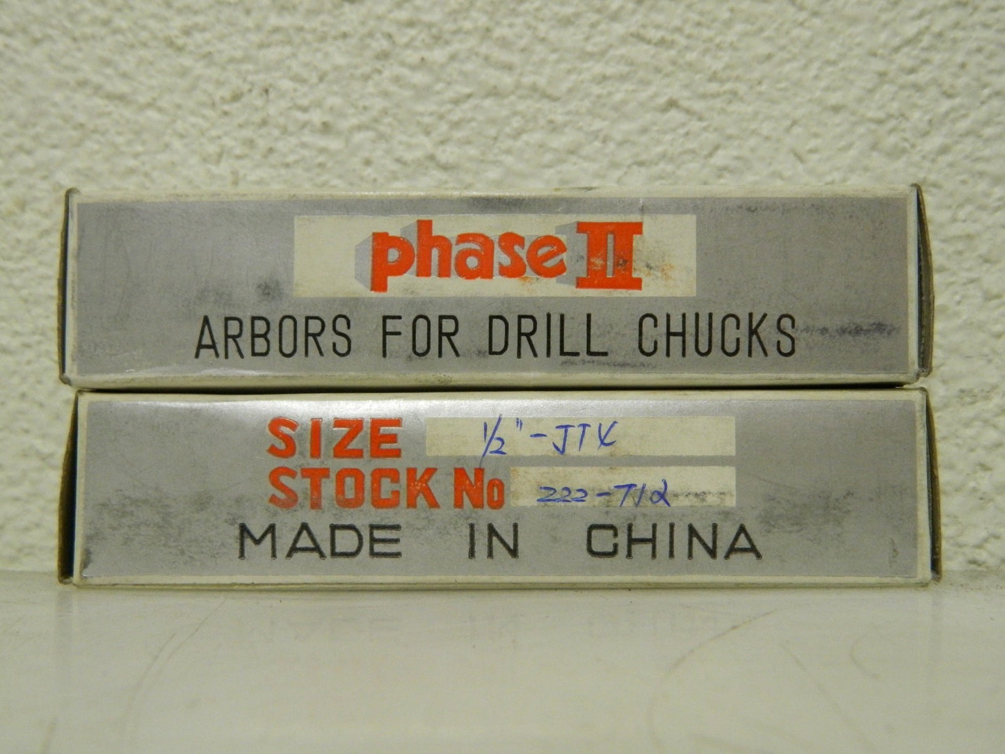 Phase II Drill Chuck Arbor Straight Shank 4JT 1/2" Shank Diam Qty 2 222-712