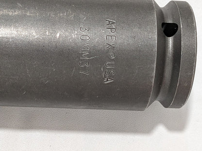 APEX Impact Socket: 3/4" Drive, 30 mm Socket, Hex Drive 30MM37