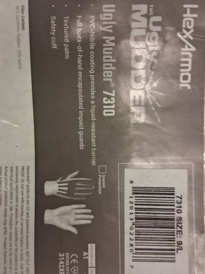HexArmor Chemical Resistant Gloves Size L 7310-L