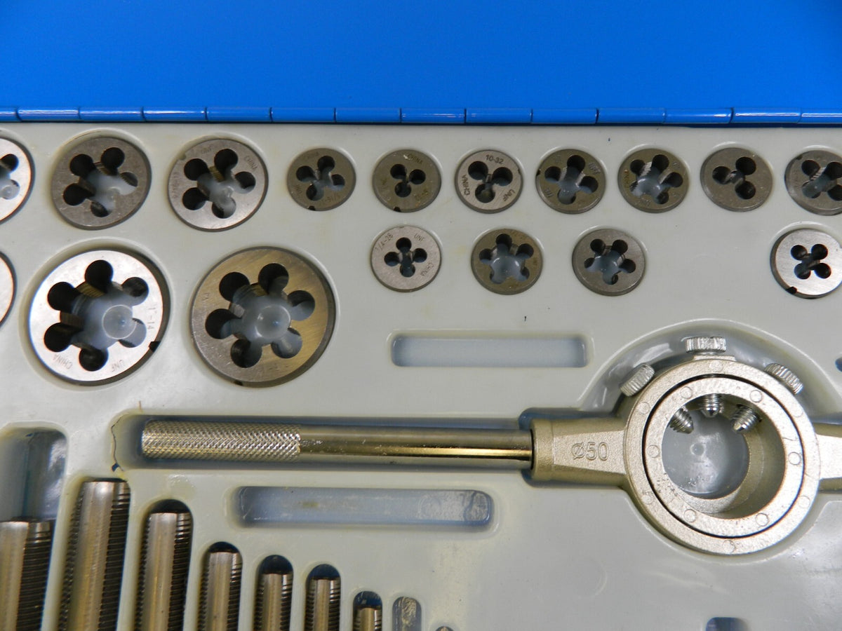Interstate #4-40 to 1-14 Tap, NPT, UNC, UNF, Tap and Die Set INCOMPLETE CCT1569