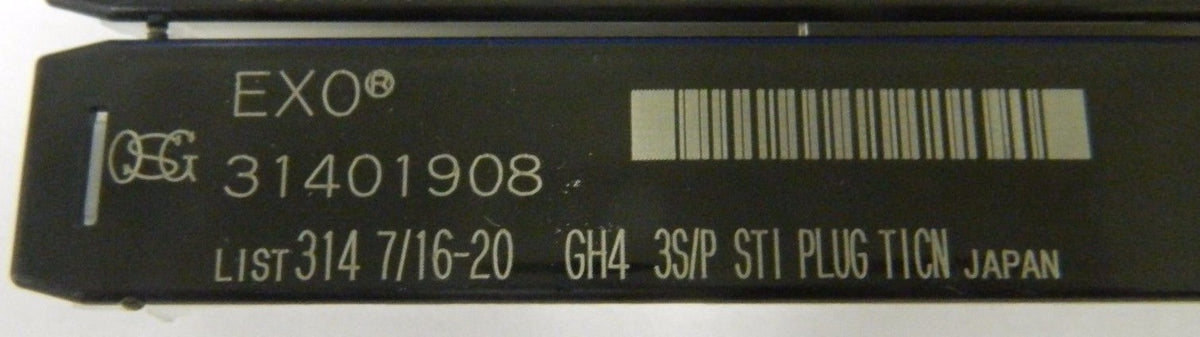 OSG 31401908 7/16" - 20 Sti Gh4 3Fl Ticn Spiral Point Gun Tap Qty. 1