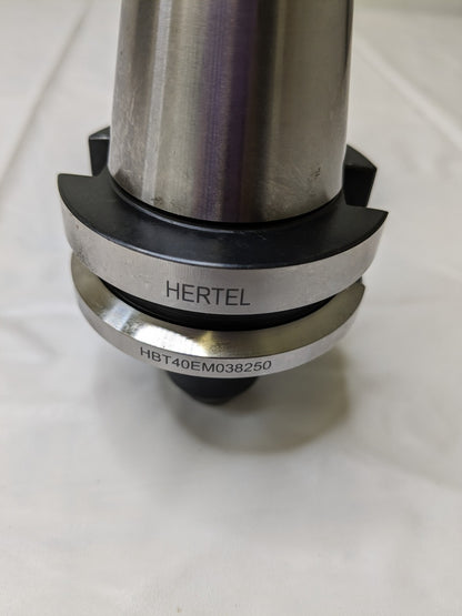 Hertel BT40 Taper Shank 3/8 Hole End Mill Holder/Adapter HBT40EM038250