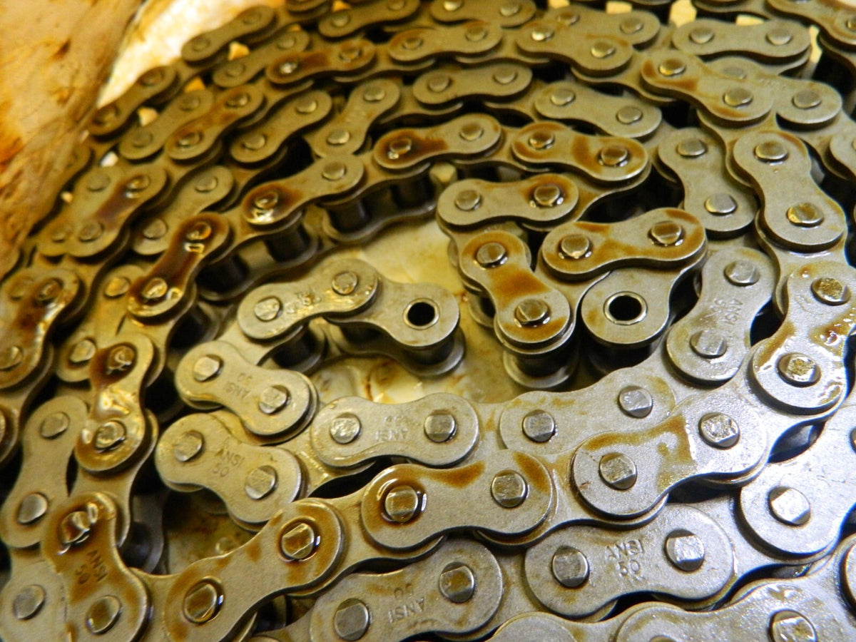 BROWNING Roller Chain: Standard Riveted, 5/8 Pitch,10' Long J50 RIV 10FT CH
