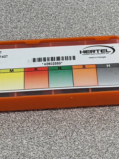 HERTEL Turning Insert: TNMG 333LR HC140T, Solid Carbide Qty 10 1002214