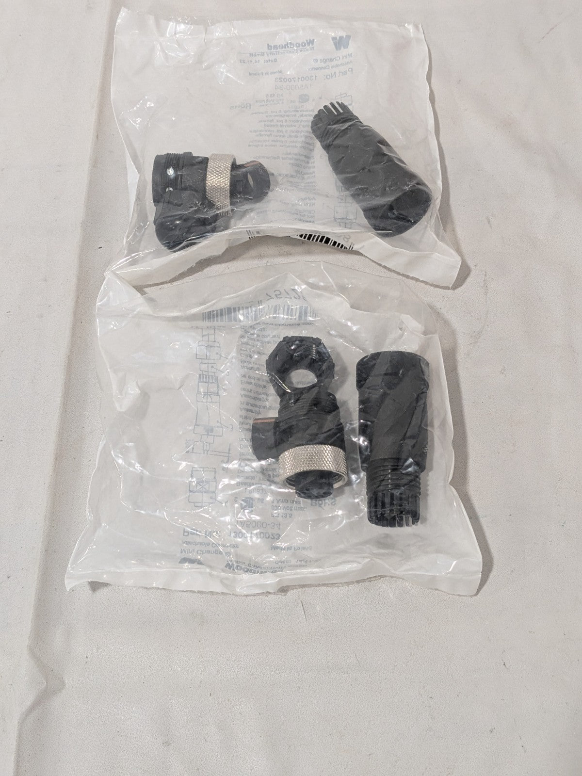 Woodhead Mini Change Standard Circular Connectors; 5 Contacts Qty 2 1300170023