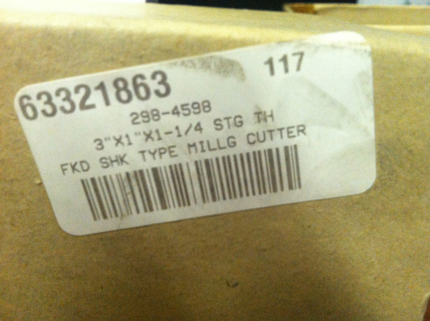 Precision 293-4598 Cobalt Milling Cutter 3" x 1" x 1-1/4" x 7-7/8