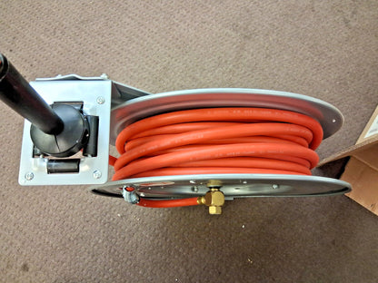 Jupiter Pneumatics Hose Reel with Hose 3/8" ID Hose x 50Ft 2810035010JP