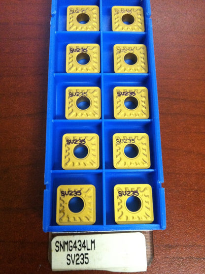 Valenite SNMG120416LM SNMG434LM SV235 Indexable Carbide Turning Inserts Qty. 10