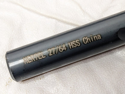 Hertel Jobber Length Drill Bits HSS 27/64" (0.4219) Dia 135 Deg QTY 6 84579