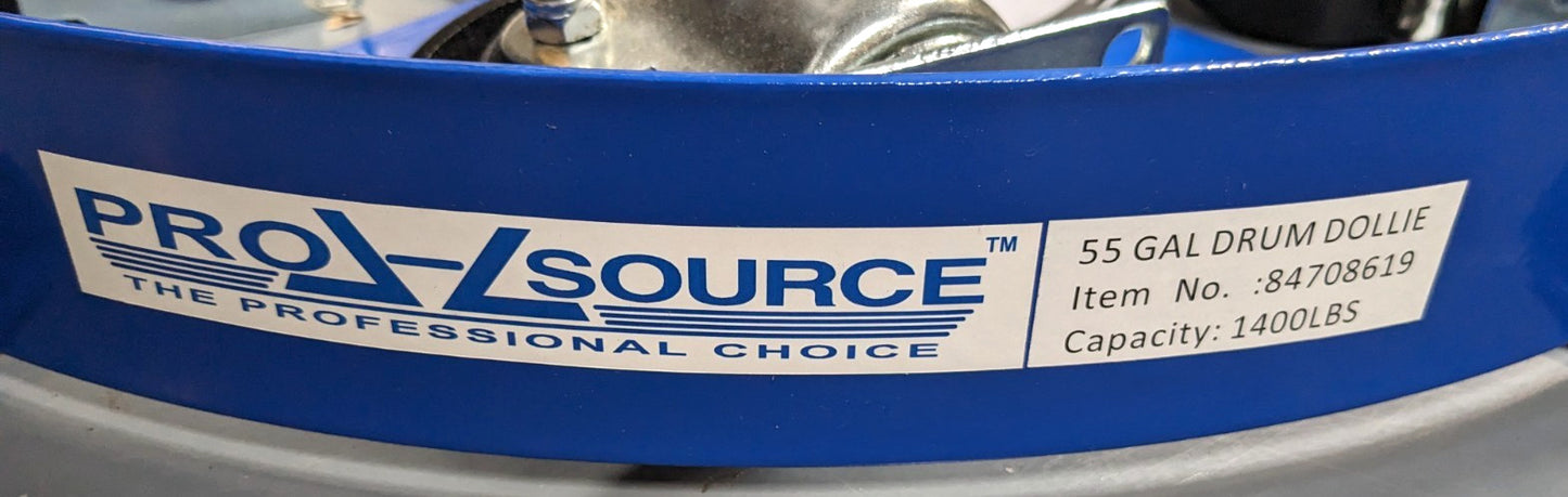 PRO-SOURCE Drum Caddy for 55 Gal Drums   5 Wheel   1250LB Capacity  TC0155