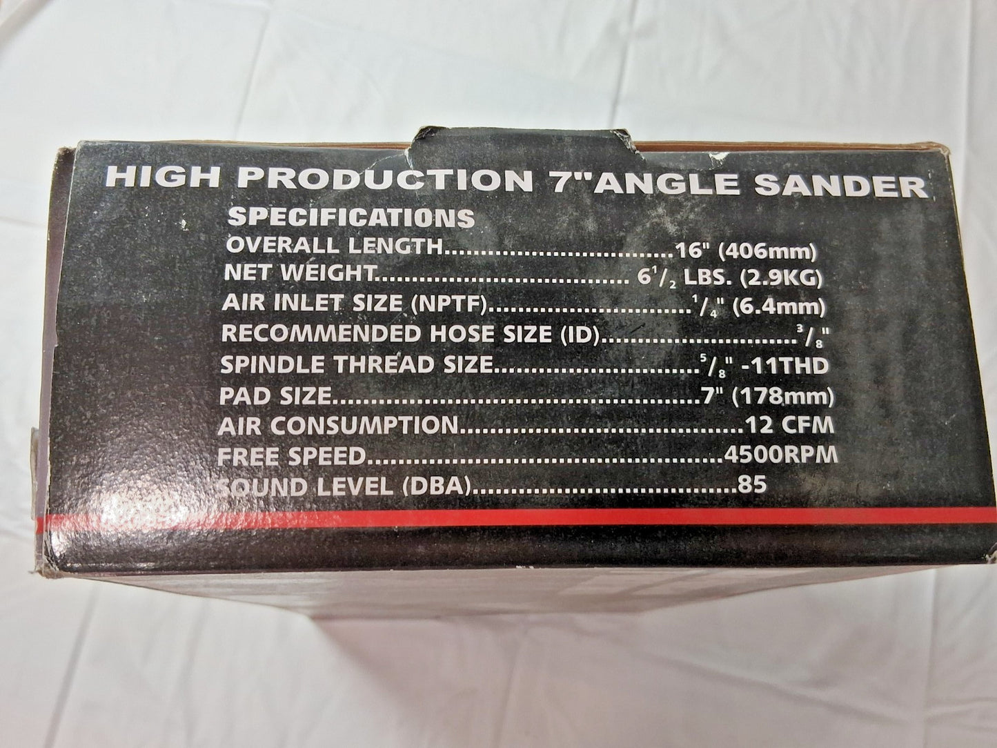 Professional Air Angle Grinder 7" Wheel Dia 4,500 RPM 00391995