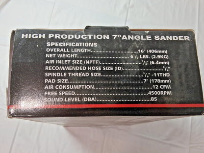 Professional Air Angle Grinder 7" Wheel Dia 4,500 RPM 00391995
