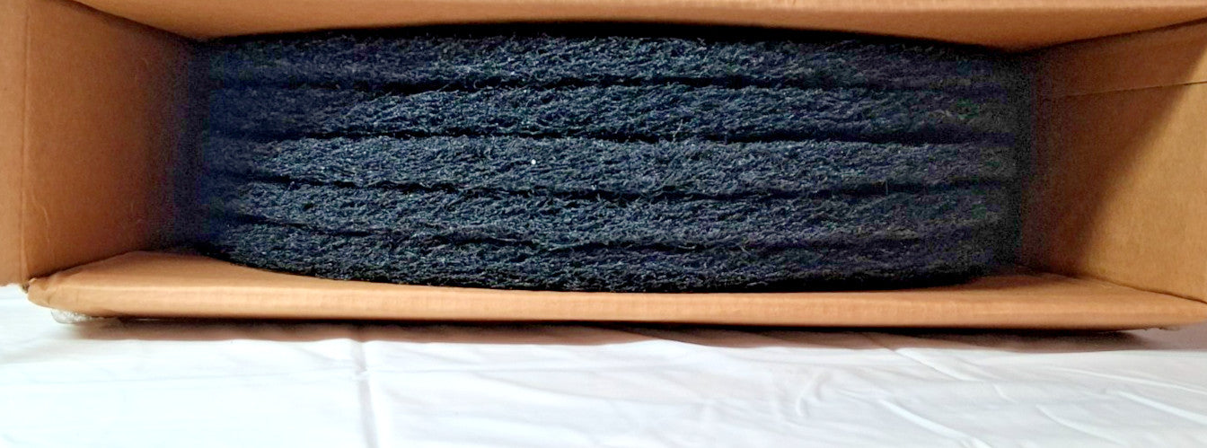 Pro-Source Floor Stripping Pads 20in Heavy Duty Black QTY5 PS-400120