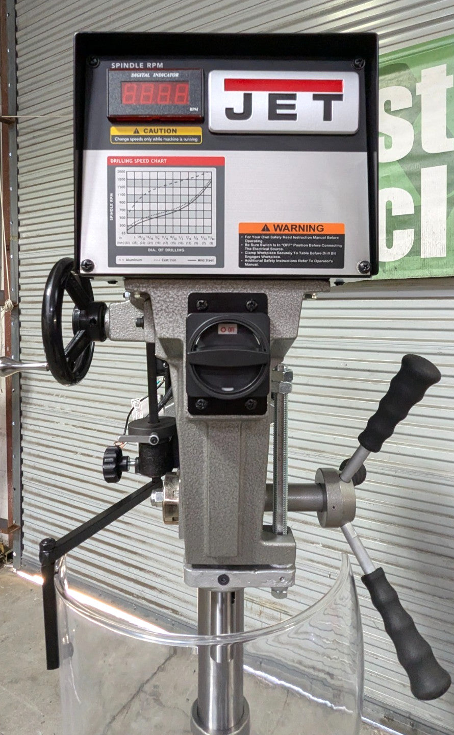 JET J-A5818 15" Drill Press  220/440V 3Phase 1HP Variable Speed *Scratch & Dent*