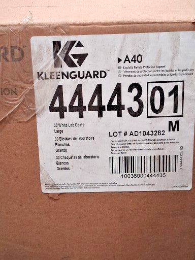 Kleenguard Microporous Film Lab Coat QTY30 Size L 44443