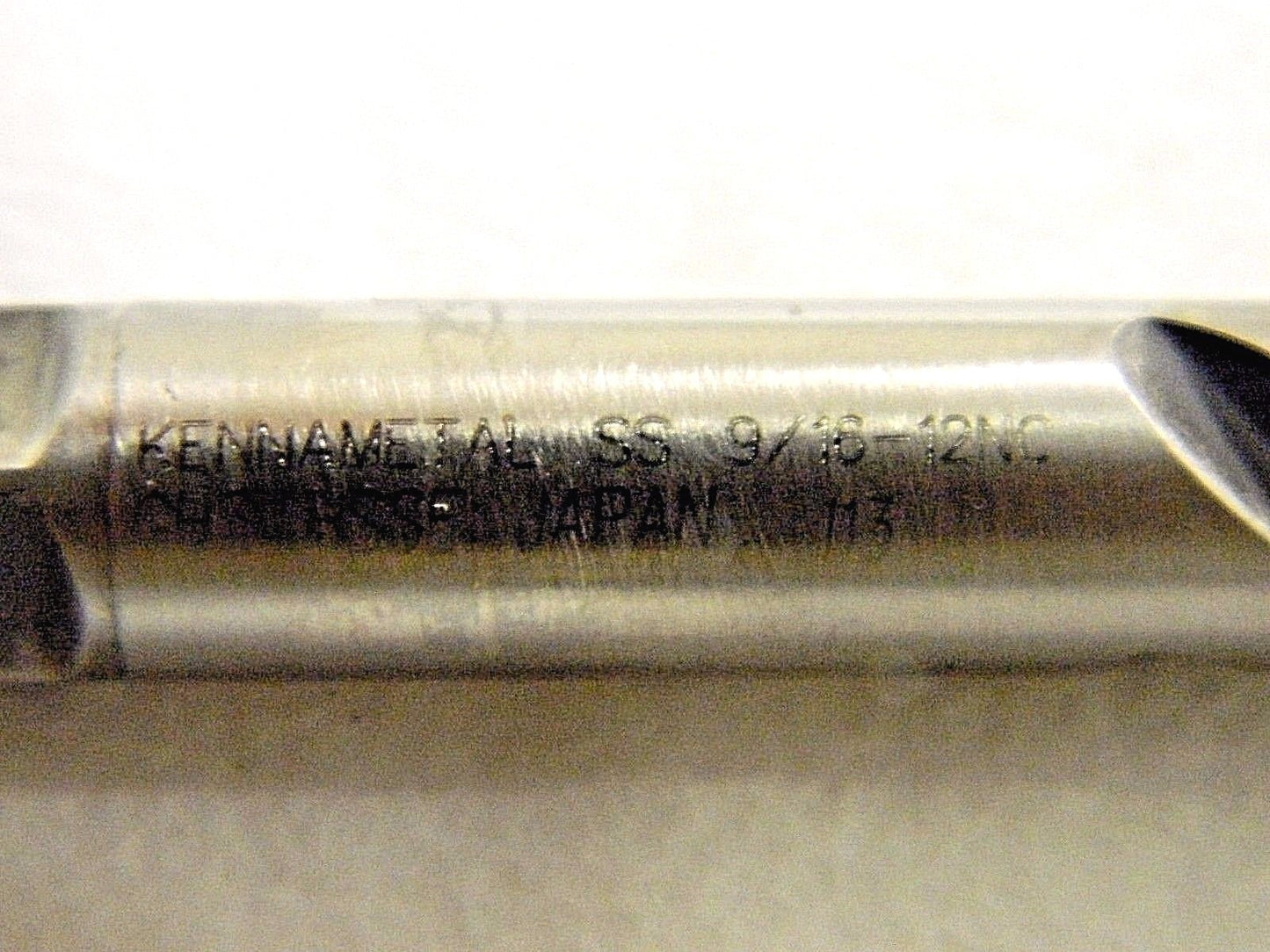 Kennametal HSS Spiral Flute Bottoming Tap 9/16-12 UNC H3 3FL 1434020