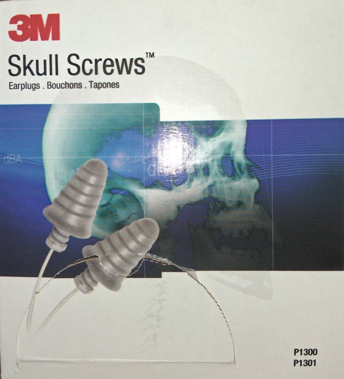 3M Skull Screws Corded Earplugs 120 Pairs P1301