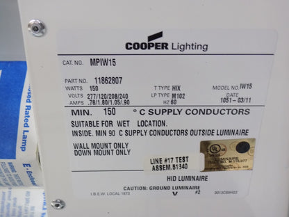 Lumark 150W MP Multi-Tap w/Lamp MPIW15