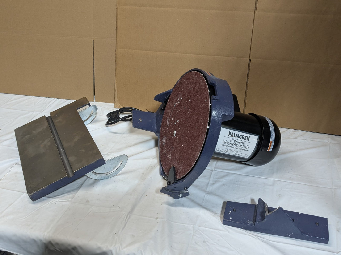 Palmgren Bench Top Disc Sander 12" Diameter 3/4 HP 120v 9681312 Parts / Repair
