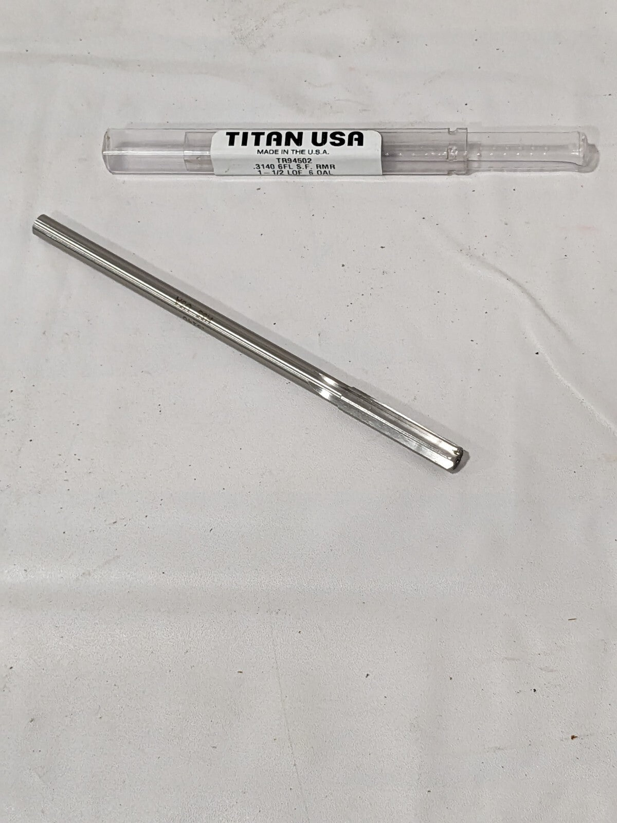 TITAN USA Chucking Reamer: 0.3140" Dia, 6" OAL, 1-1/2" Flute Length TR94502