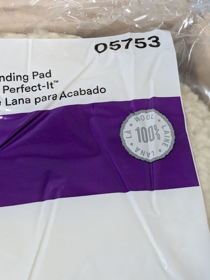 3M 9" Dia Wool Buffing & Backing Pad Box of 6 7100145347