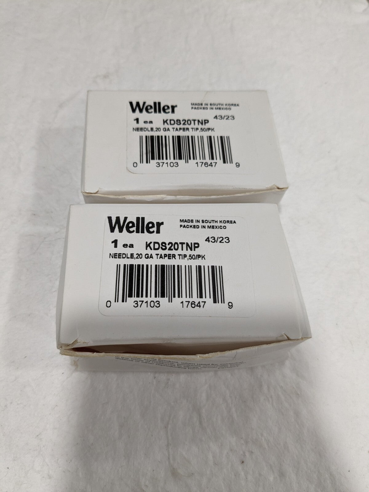 WELLER Soldering Dispensing Tool: 20 Gauge, 0.024" ID Qty 100 KDS20TNP
