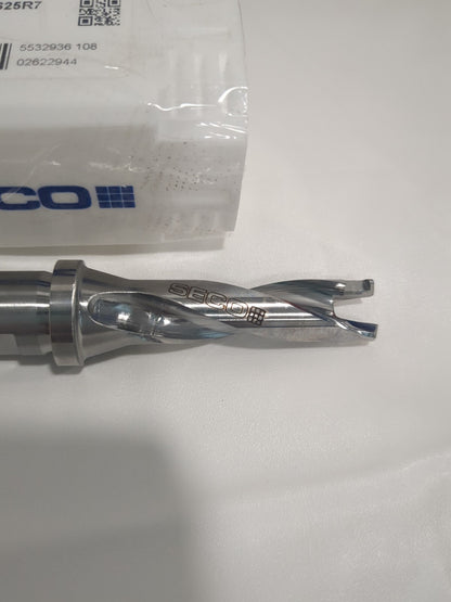 SECO Replaceable-Tip Drill: 13 to 13.99 mm Dia 4.406" OAL 02622944