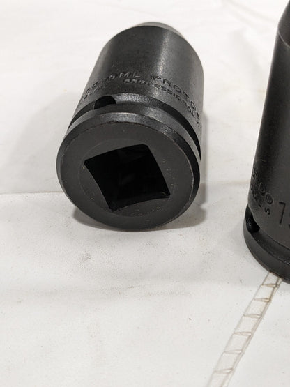 Proto Impact Socket: 3/4" Drive, 19 mm Socket, Hex Drive Qty 2 J07519ML