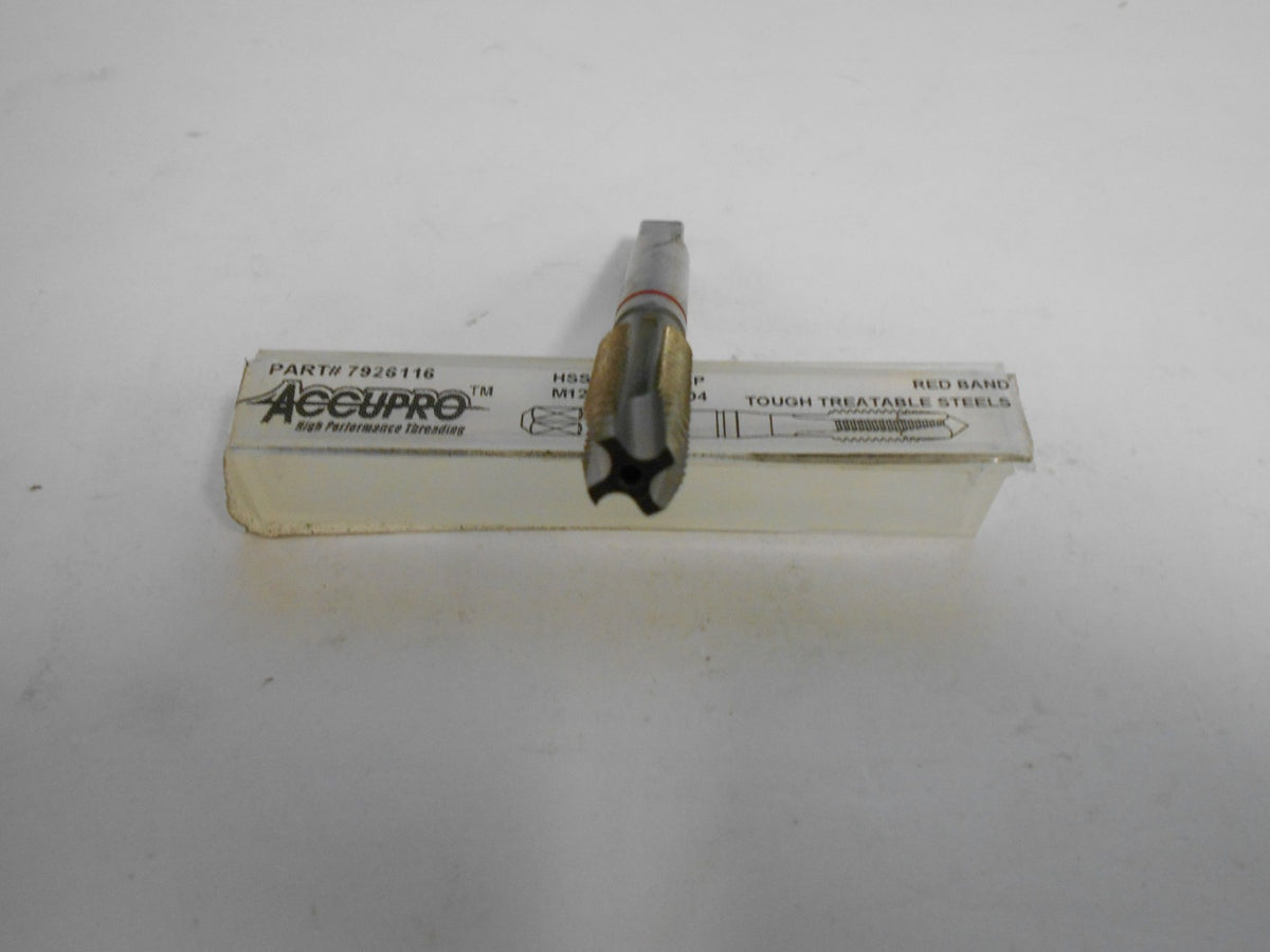 Accupro Spiral Point Tap M12 x 1.75" HSS 4FL Model QTY 2  7926166