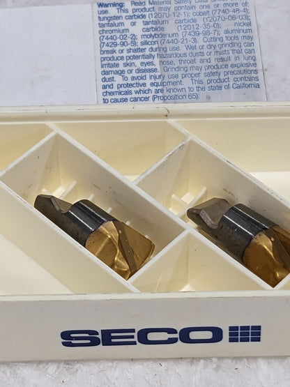 SECO Slotting Milling Tip Insert MM10-10.50-HF-MD08 F15M, Carbide Qty 2 02424996