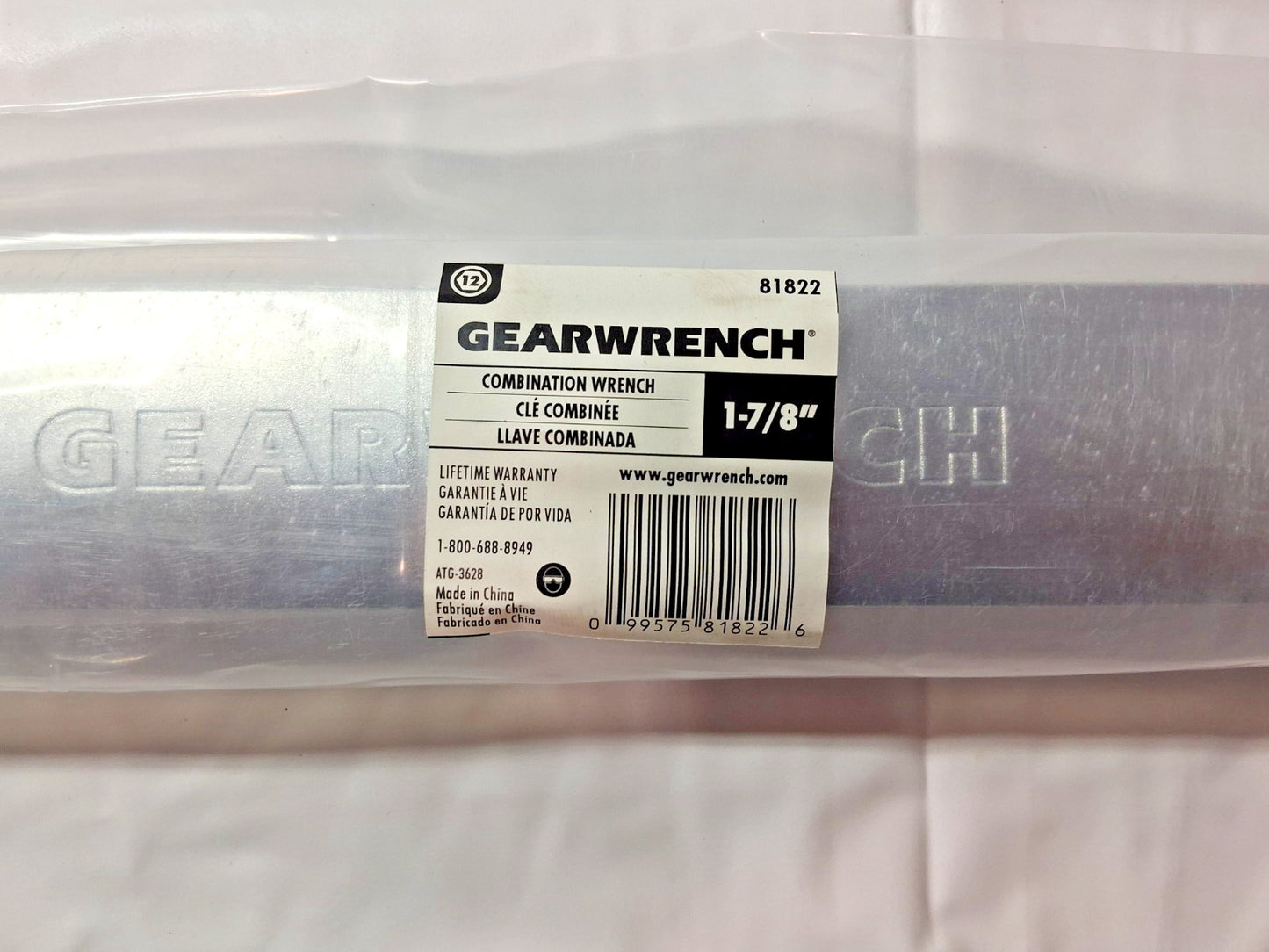 GearWrench Steel Combination Wrench 1-7/8" 27.0900" OAL 81822