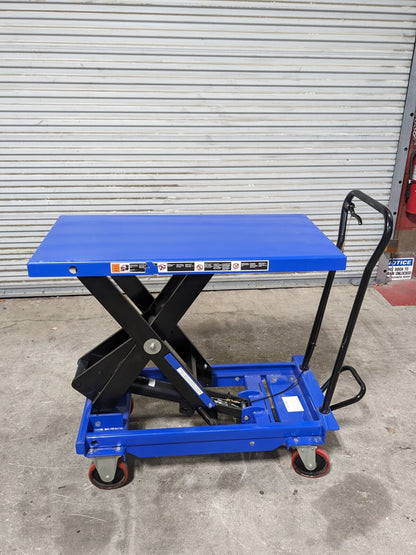 Pro Source Hydraulic Scissor Lift Cart 2000 lb Cap. 40" x 20" Platform AS90