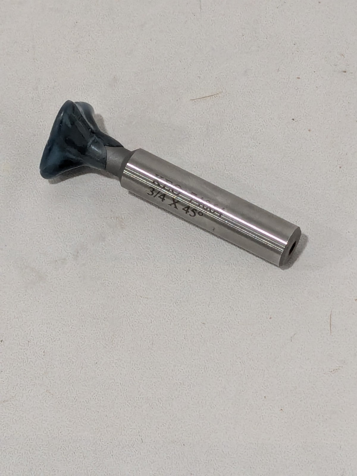Keo Dovetail Cutter: 45º, 3/4" Cut Dia, 1/4" Wide, Carbide Tipped 929-000-063
