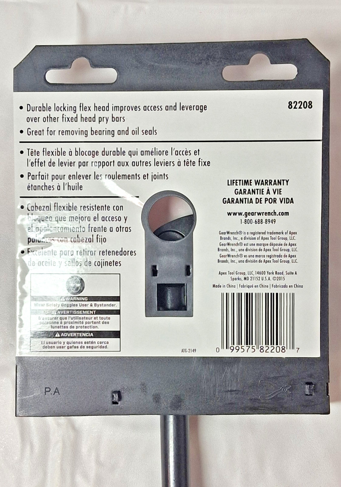 GEARWRENCH Steel Indexing Pry Bars Set of 3 8"/10"/16" OAL 82301D