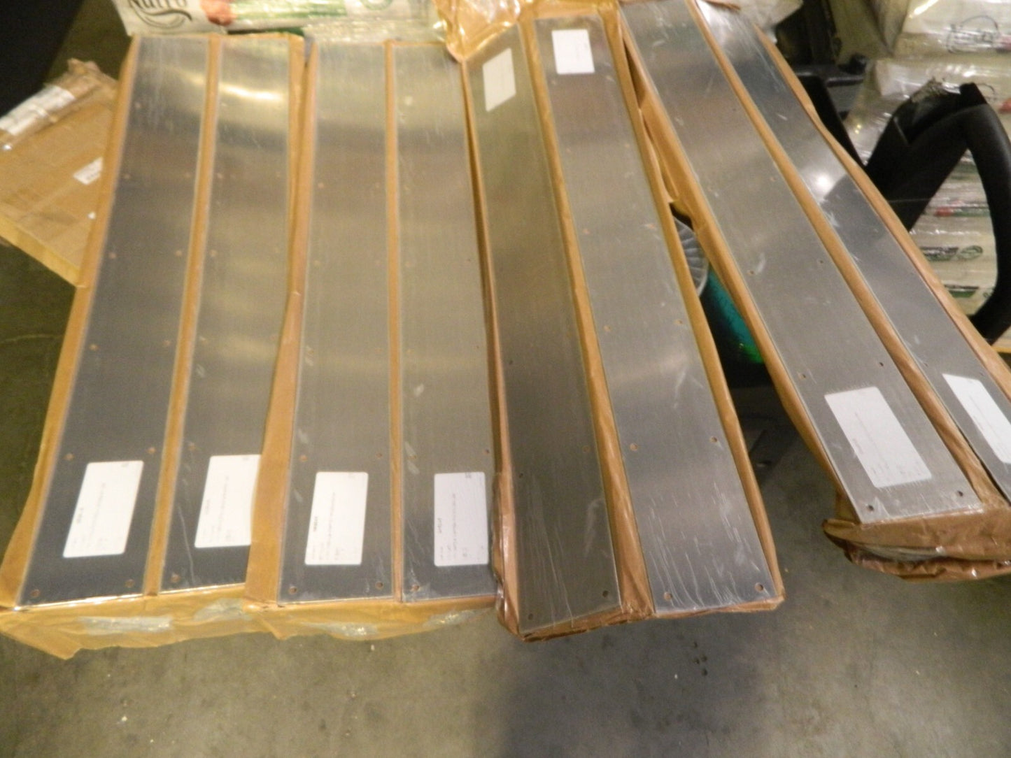 Rockwood 4" W x 35" L SS Rectangular Kick Plate Qty 10 085845