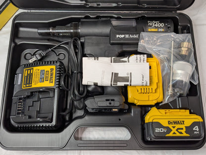 Stanley POP ProSet PB3400 Cordless Rivet Tool w/Battery &amp; Charger PB3400-NA2