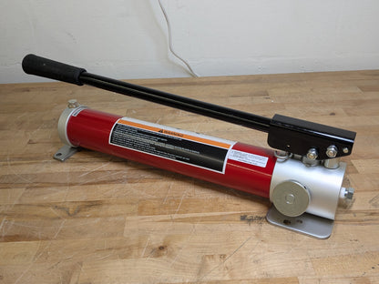 Pro Source Manual Hydraulic Hand Pump 2-Stage Single Acting 10,000 PSI Max.