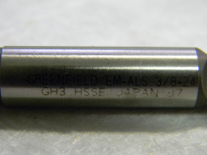 WIDIA GTD  3/8-24 H3 EM-ALS 3 Flute HSS-E Spiral Flute Tap QTY 5 86418