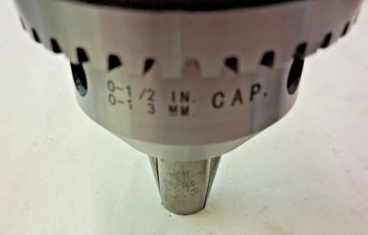 Jacobs Drill Chuck 0 to 1/2" Capacity Tapered Mount JT3 JCM30221