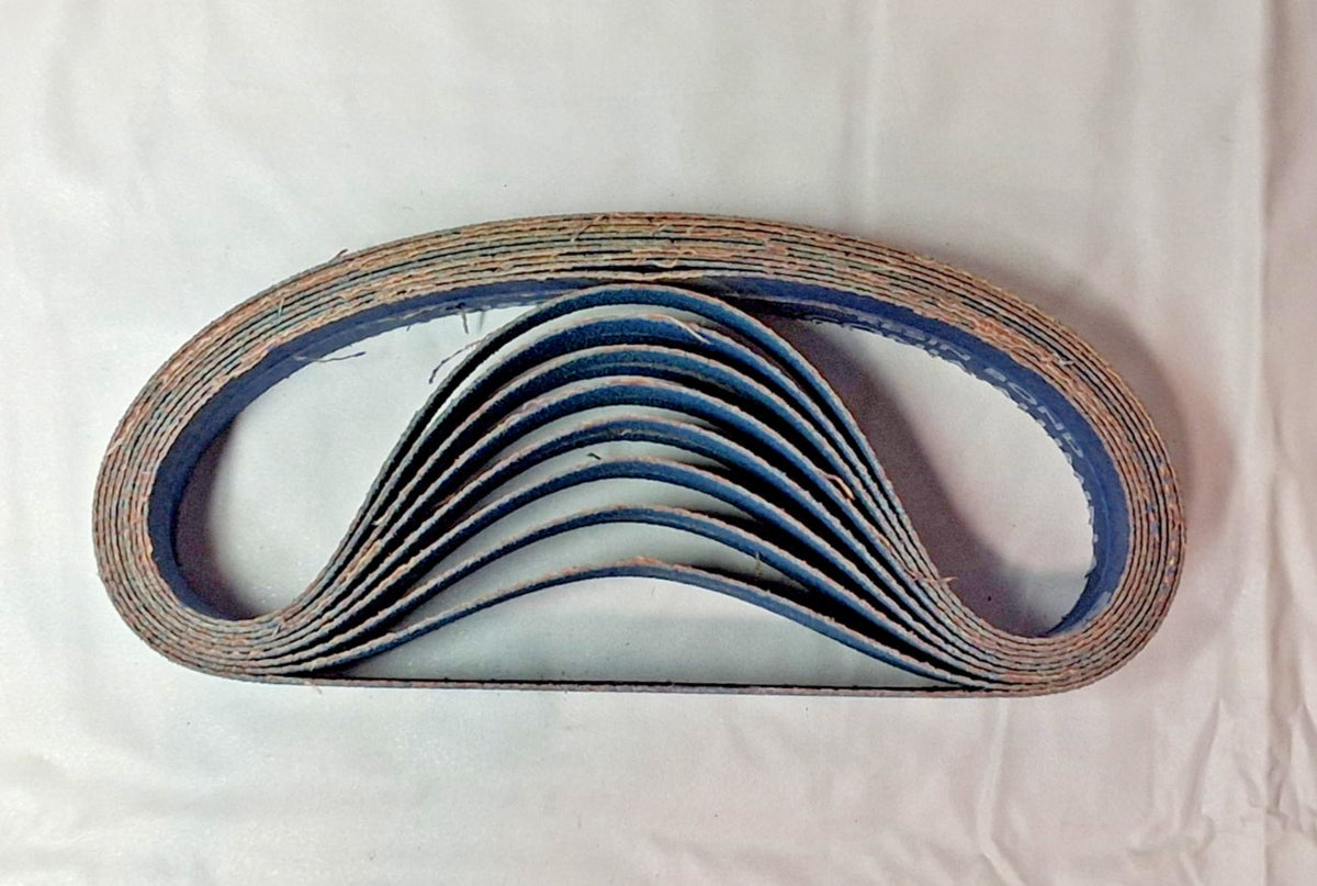 Dynabrade Zirconia Alumina Abrasive Belts 3/4" Wide 18" OAL 80 Grit QTY35 79036