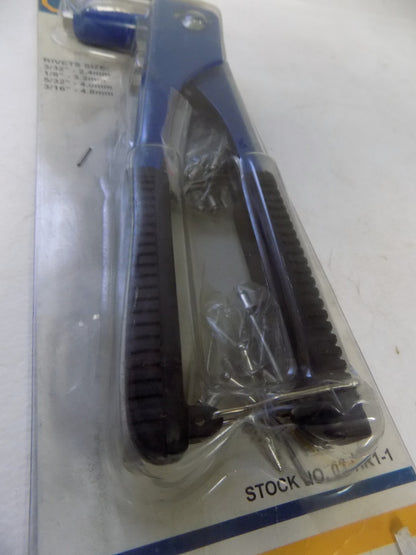 Wisdom Tools Right Angle1 Way Hand Riveter 3/32" -1/4" Capacity 9.5" L 2332-1802