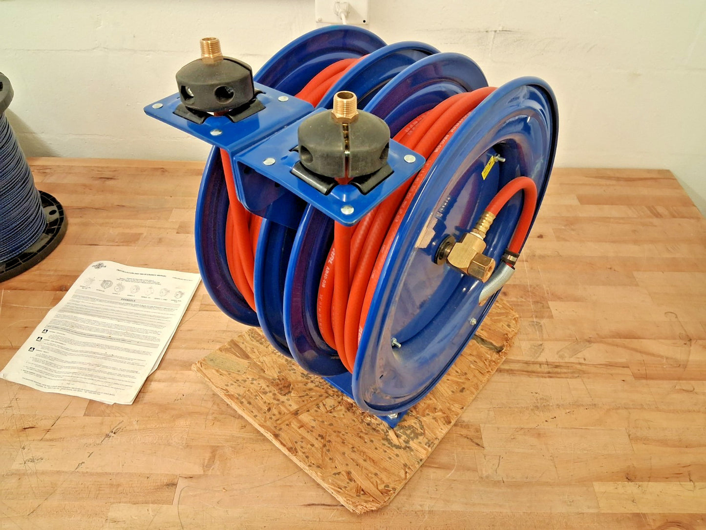 COXREELS Hose Reel With Hose 50ft Long 3/8" ID Hose C-LP-350-350