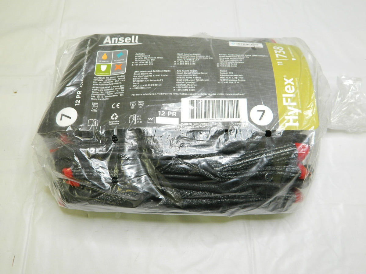 ANSELL Sz S ANSI Cut A4 ANSI Puncture 0 ANSI Abrasion 5 Cut Res. Gloves Qty 12