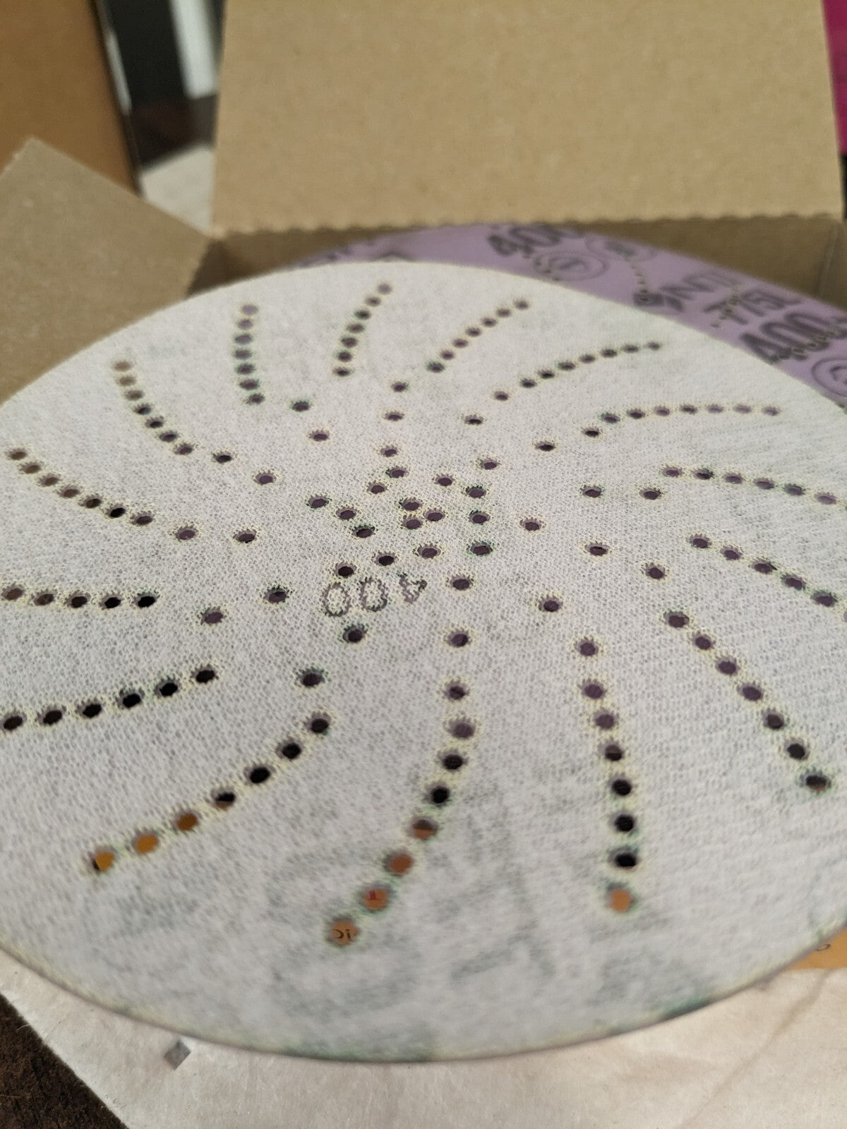 3M Hook & Loop Disc: 5" Disc Dia, 400 Grit, Non-Woven, Ceramic 7100145404