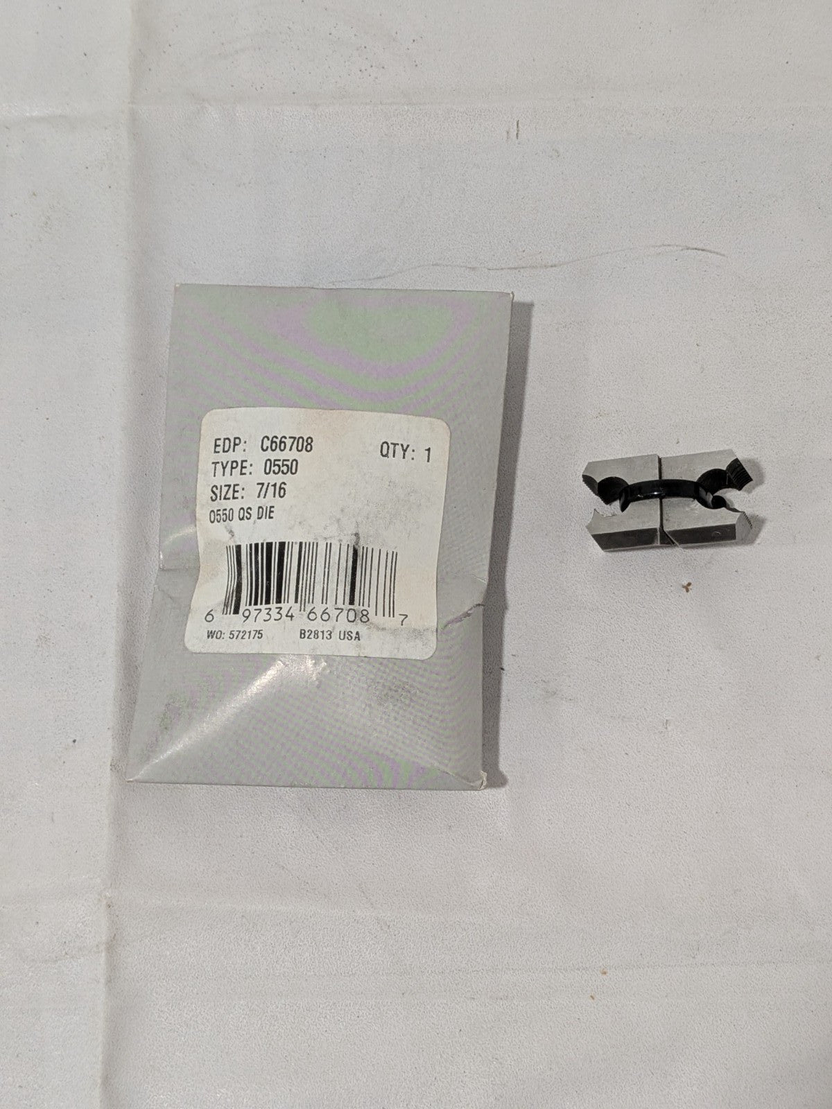Cle-Line Two Piece Adjustable Die 7/16-20, Collet #1 and 5 C66708