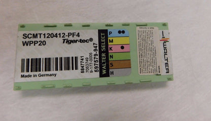 Walter Carbide Turning Insert SCMT433PF4 WPP20 Qty 10 5847741
