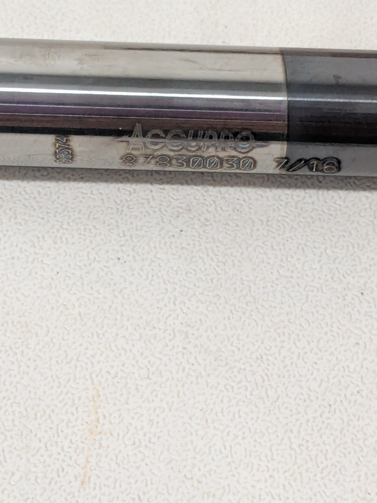 Accupro Square End Mill: 7/16" Dia, 1" LOC 2-3/4" OAL, 6 FL 87830030