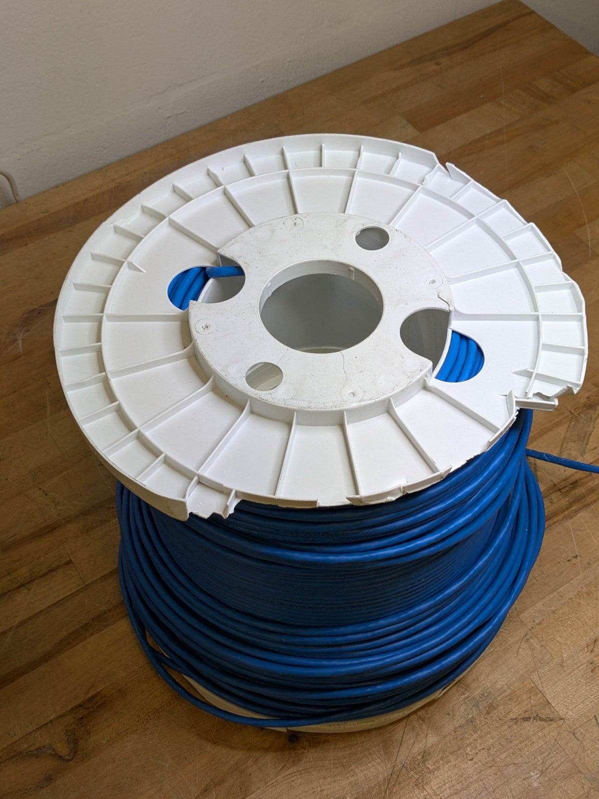 Tripp Lite Cat6 Gigabit Solid PVC Bulk Ethernet Cable 1000 Ft. N222-01K-BL