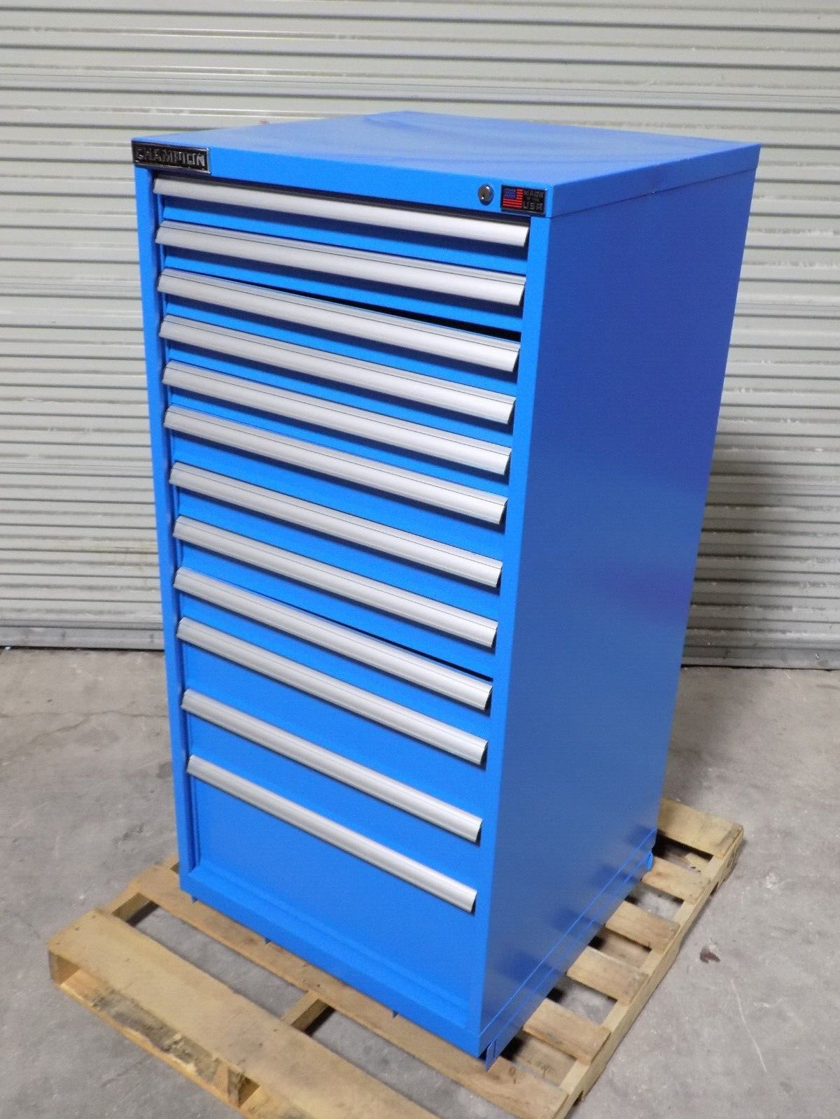 Champion Modular Storage Cabinet 12 Drawer 59" x 28" x 28" Steel